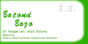 botond bozo business card